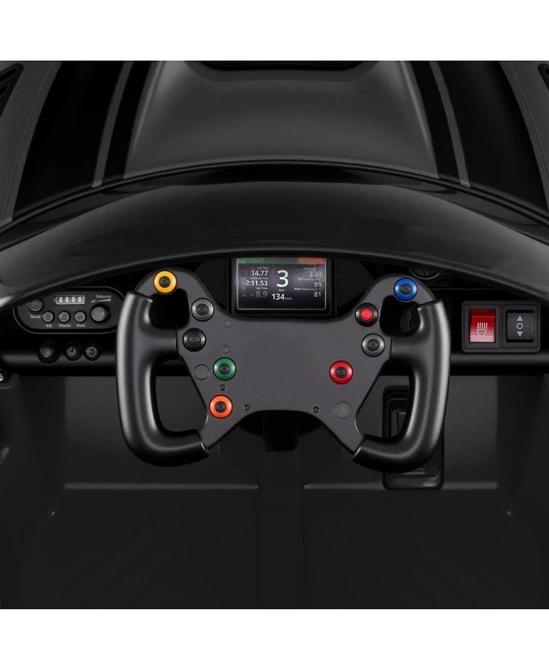 Slickblue 12V GT3 Licensed Ride-On Car for Kids with Adjustable Speed