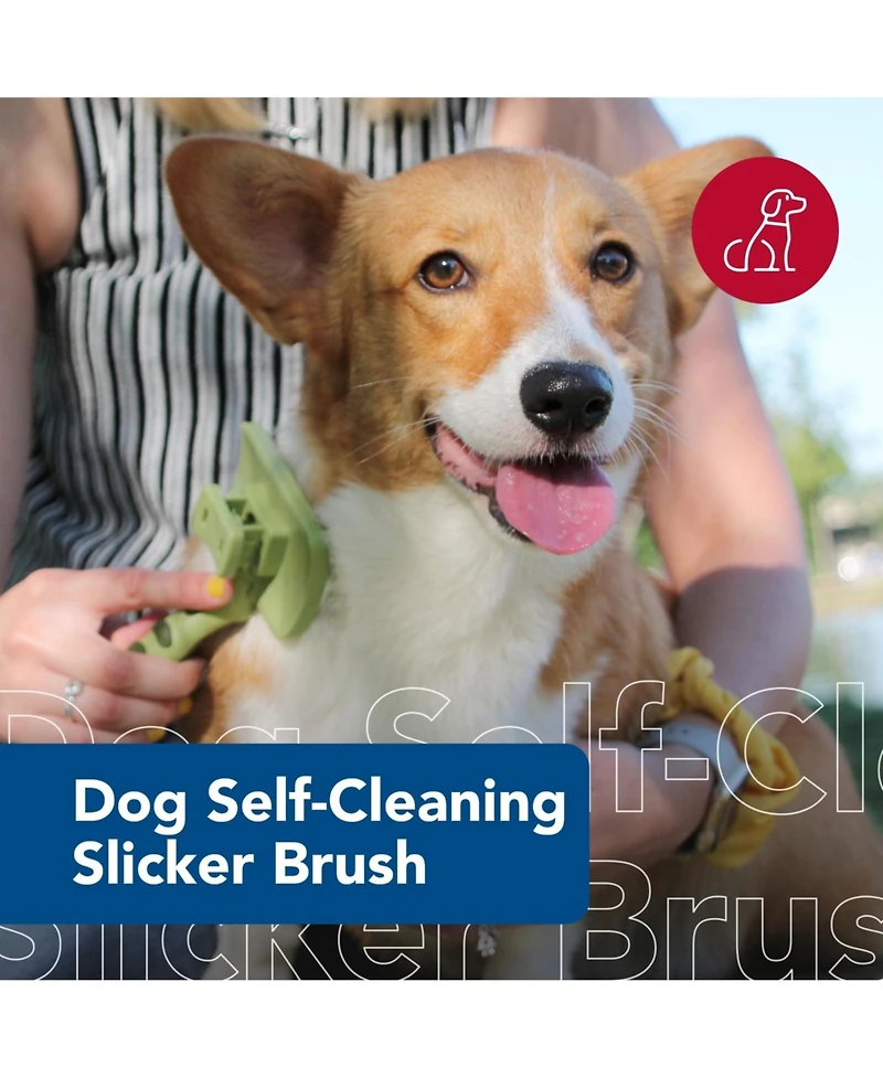 Aronkl Self-Cleaning Slicker Dog Brush Deshedding Gentle for Short Long Hair
