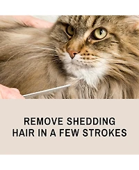 Aronkl Proglide 6" Cat Deshedding Detangling Comb Dual Length Rounded Pins