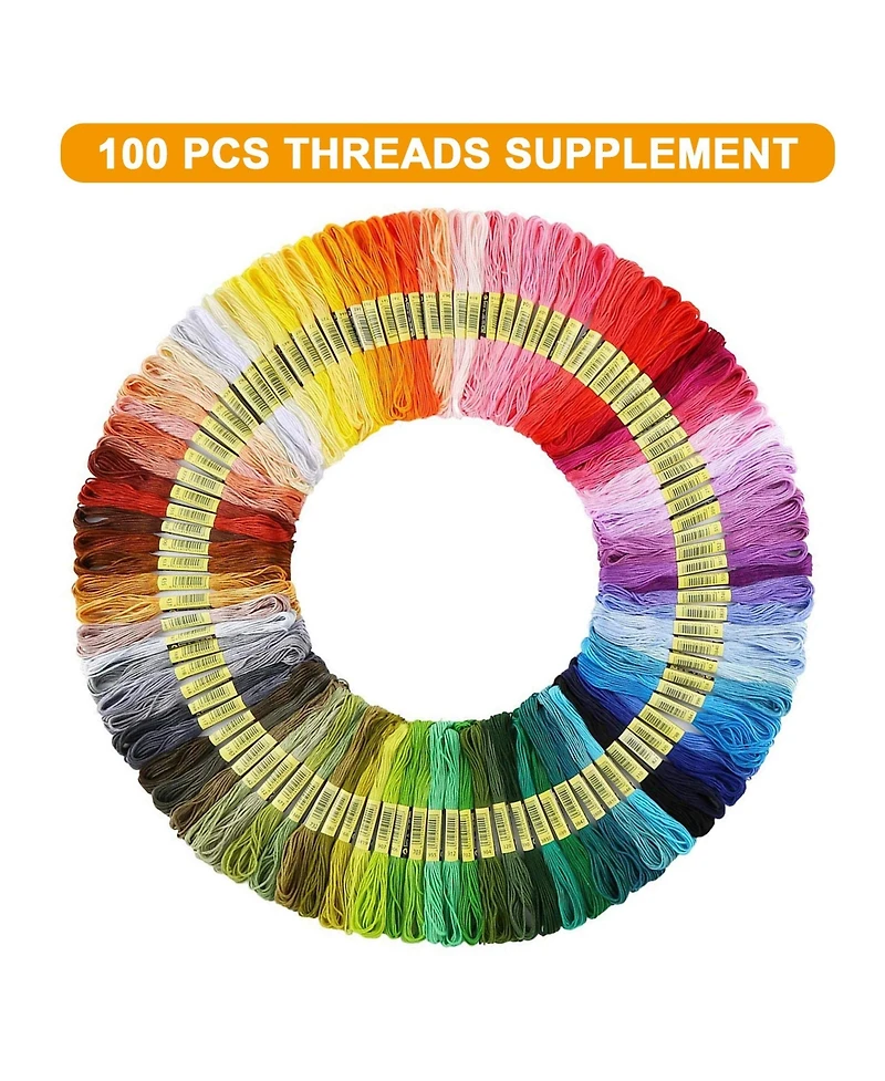 Gnuadz Embroidery Floss Kit 364 Pack 200 Colors Friendship Bracelets Tools String Make