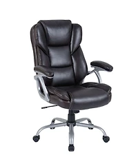 Slickblue Ergonomic Executive Office Chair Leather Padded Seat Armrests