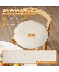 Gouun 24 in Velvet Upholstered Counter Height Bar Stools Set of 4