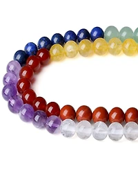 Gnuadz 7 Chakras 8mm Stone Beads Round Loose Diy Bracelet Necklace Earrings