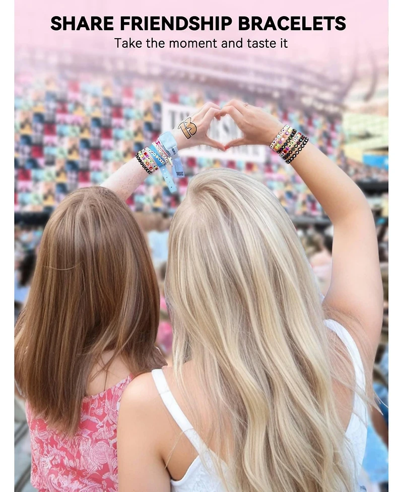 Gnuadz 1400 Letter Beads Alphabet Friendship Bracelets Kit Storage Case 28 Styles