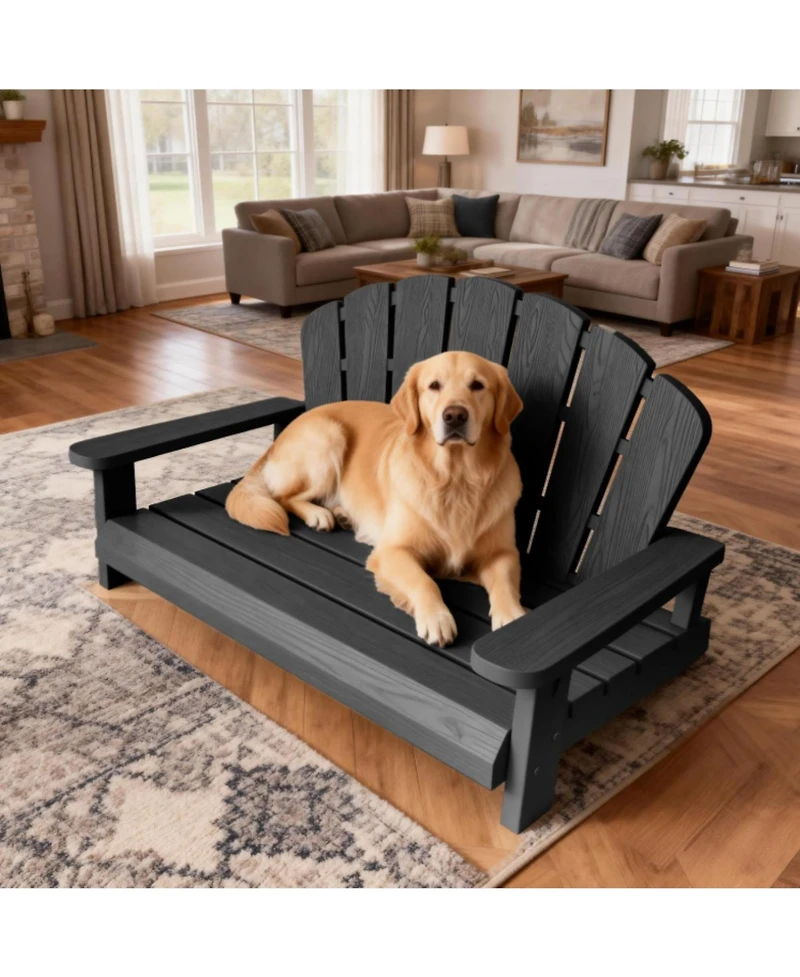 Decksplore Dog Bed,Waterproof and Washable Pet Bed, Durable Resin Comfort Design, Easy to Assemble Indestructible Bed(40.24 *30.08 *20.04)