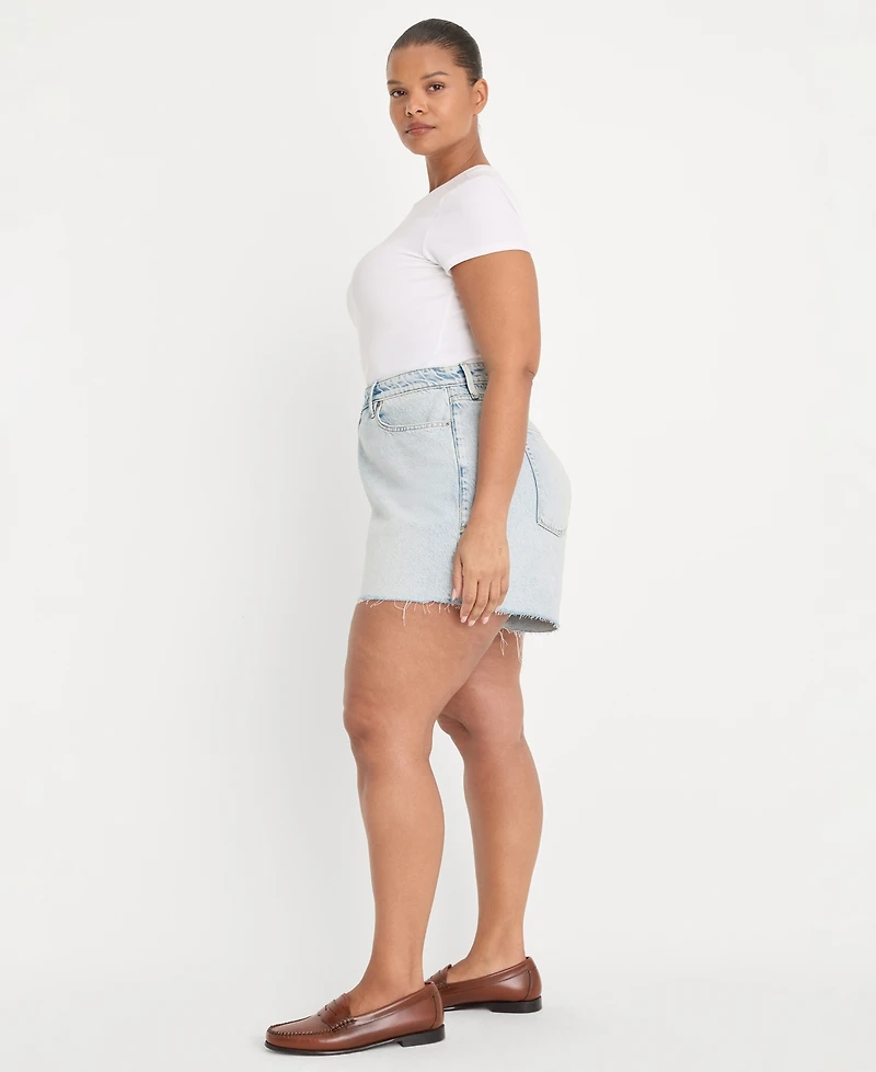 Good American Women's Mid-Rise Shorts