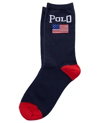 Polo Ralph Lauren Women's Flag Motif Crew Socks