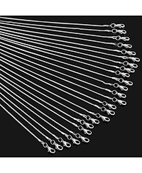 Gnuadz 24pcs Snake Chain Necklace Lobster Clasp Diy Jewelry Making 18 Inch