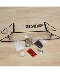 Gnuadz Metal Bead Loom Kit Thread 18 Glass Beads Bracelets Necklaces Belts