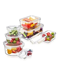 Sorbus 7-Piece Food Storage Container Set – Clear Stackable Canister for Pantry, Rice, Pasta, Cereal and Snacks