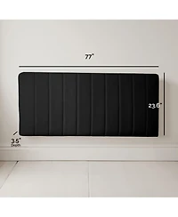 Wall Mounted Easy Assemble Channel Stitched Floating Headboard