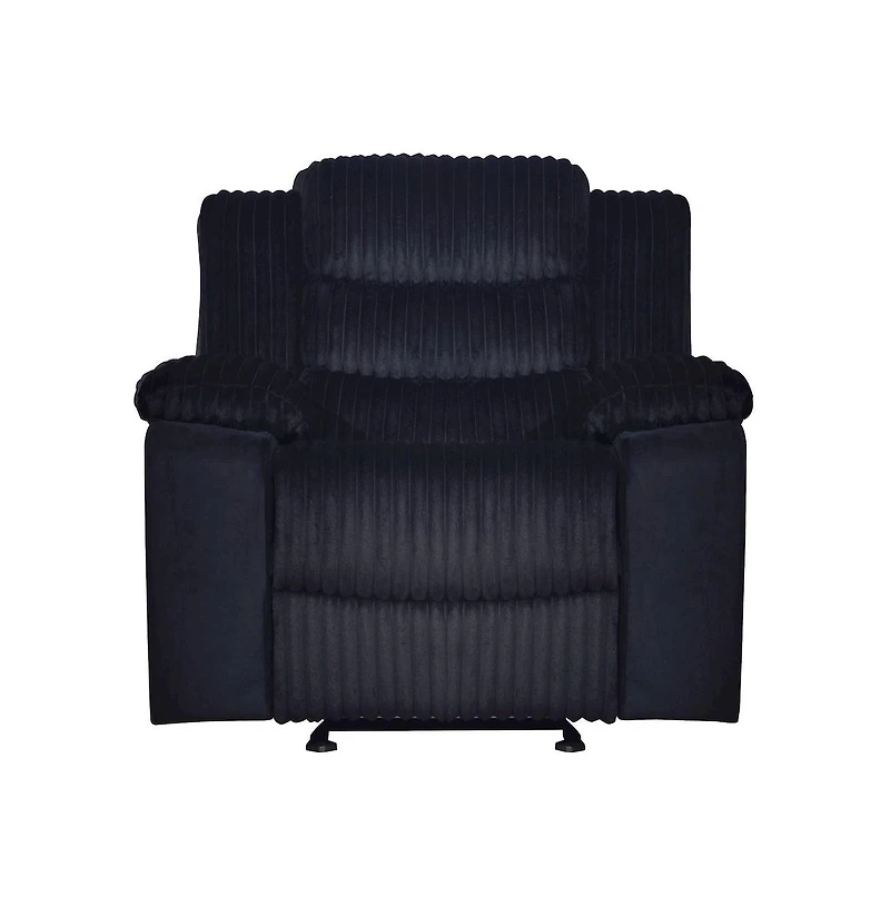 New Classic Furniture Willow Wood and Fabric Glider Recliner