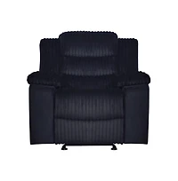 New Classic Furniture Willow Wood and Fabric Glider Recliner