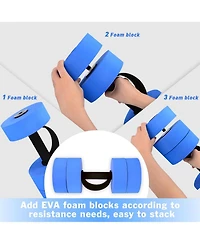 Hikeen Aquatic Exercise Dumbbells Water Dumbbell Pool Resistance Aquatic Fitness Barbells High-Density Eva Foam Pool Weights Dumbbells