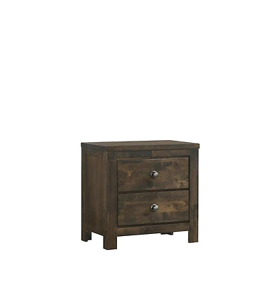 New Classic Furniture Furniture Ridge Solid Wood Bedroom Nightstand in Rustic