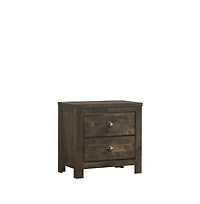 New Classic Furniture Furniture Ridge Solid Wood Bedroom Nightstand in Rustic