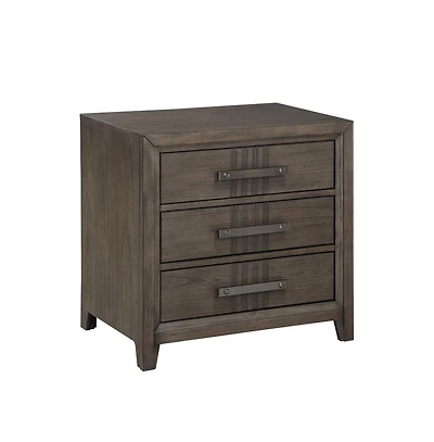 New Classic Furniture Landon Nightstand-Walnut