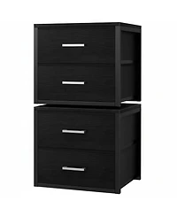 Yigii Stackable Storage Drawers Closet Organizers Fabric 2 Drawer Dresser Bedroom Packs Modern