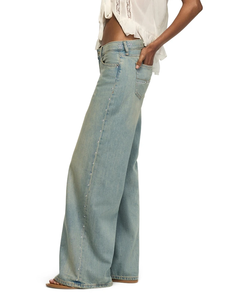 Lucky Brand Women's Super Low-Rise Wide-Leg Jeans