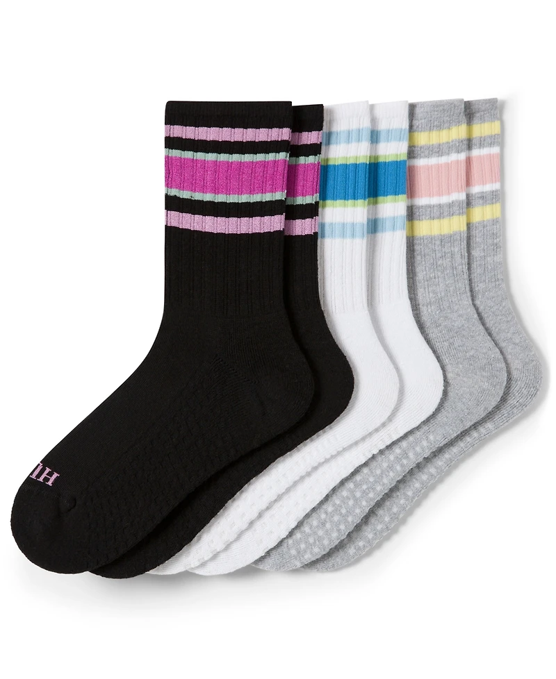 Hue Women's 3-Pk. Air Cushion Sport Crew Socks U24404