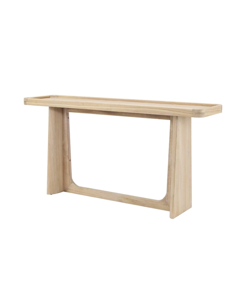 Flynama Farmhouse Console Table Tray Top Solid Wood Frame For Entryway Living Room Sofa Back