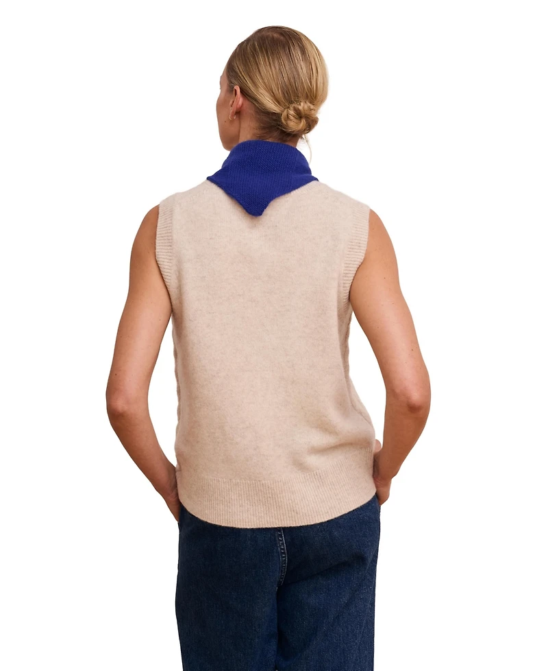 Celtic & Co. Women's Cable Detail Tank Sweaters