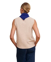 Celtic & Co. Women's Cable Detail Tank Sweaters