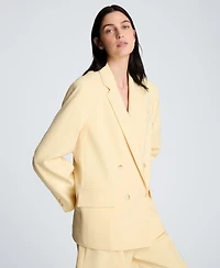 Kenneth Cole Women's Double-Breasted Boyfriend Jacket