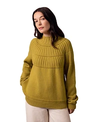 Celtic & Co. Women's Textured Yoke Sweater