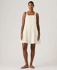 Levi's Women's Kate Embroidered Square Neck Mini Dress