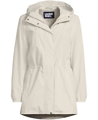 Lands' End Women's Plus Squall Packable Waterproof Raincoat