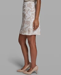 Karl Lagerfeld Paris Women's Printed Mini Skirt