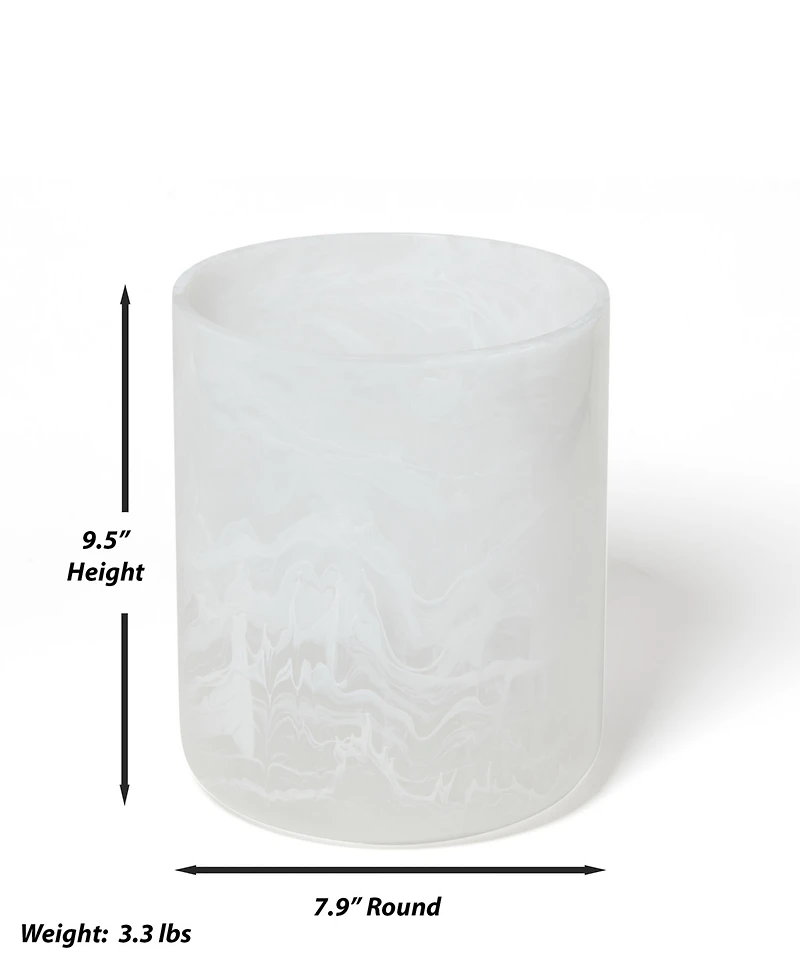 Roselli Trading Company Clouds Resin Wastebasket