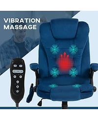 Vinsetto 6 Point Vibrating Massage Office Chair with Lumbar Heat