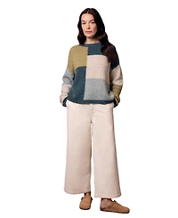 Celtic & Co. Women's Block Crew Neck Sweater