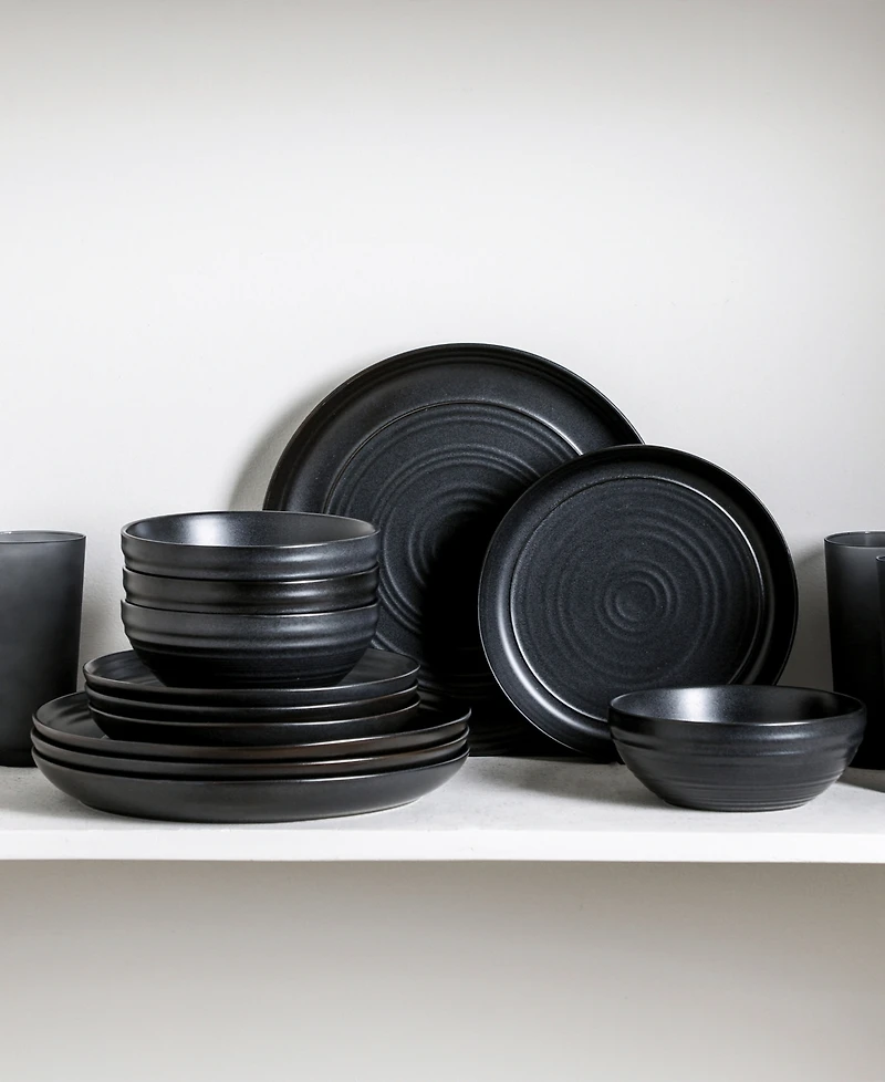 Stone Lain Elio 32-Pc. Dinnerware & Glassware Set, Service For 4