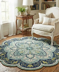 Lr Home Radiance Rdc-077 4' x 4' Round Area Rug