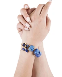 Barse Azul Blue Lapis Chunky Link Bracelet