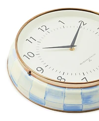 MacKenzie-Childs Sky Check School Wall Clock