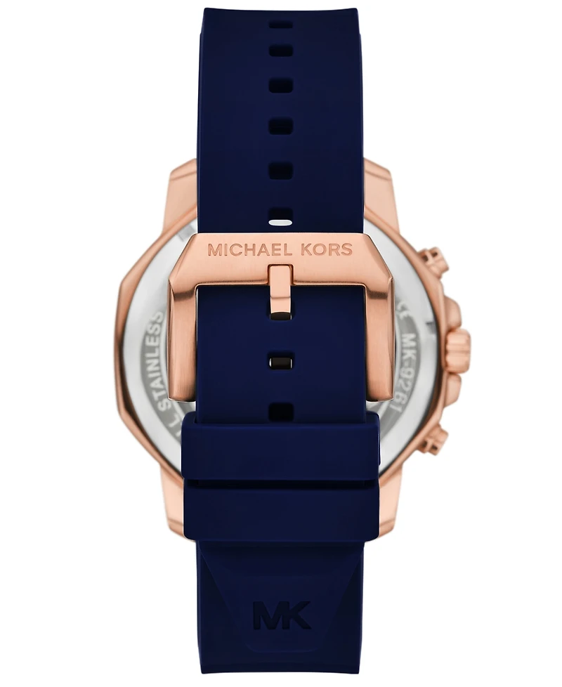 Michael Kors Men's Prescott Quartz Chronograph Silicone Watch 44mm