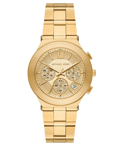 Michael Kors Women's Billie Quartz Chronograph Gold Stainless Steel Watch 37mm