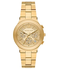Michael Kors Women's Billie Quartz Chronograph Gold Stainless Steel Watch 37mm