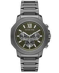 Michael Kors Men's Prescott Quartz Chronograph Gunmetal Stainless Steel Watch 44mm