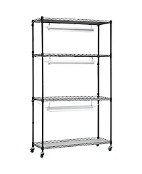 Sugift 4-Tier Plant Shelf with 90W Full Spectrum Grow Light