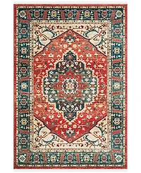 Lauren Ralph Lauren Chloe LRL1221A Red and Navy 8' X 10' Area Rug