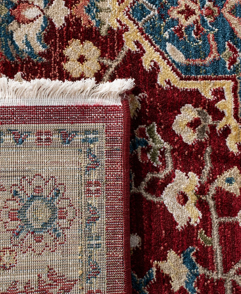 Lauren Ralph Lauren Chloe LRL1221B Beige and Red 8' X 10' Area Rug