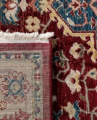 Lauren Ralph Lauren Chloe LRL1221B Beige and Red 8' X 10' Area Rug