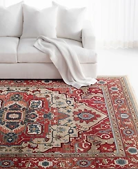Lauren Ralph Lauren Quentin LRL1298C Red and Beige 8' X 10' Area Rug