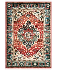 Lauren Ralph Lauren Chloe LRL1221A Red and Navy 9' X 12' Area Rug