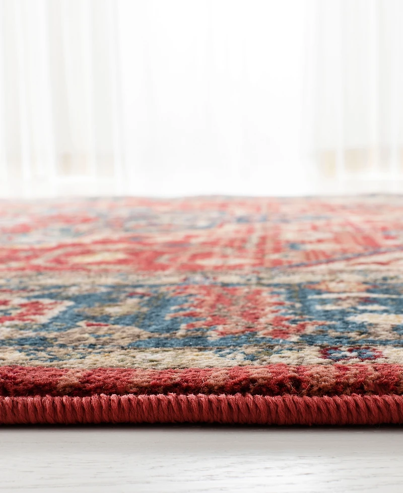 Lauren Ralph Lauren Chloe LRL1221A Red and Navy 9' X 12' Area Rug